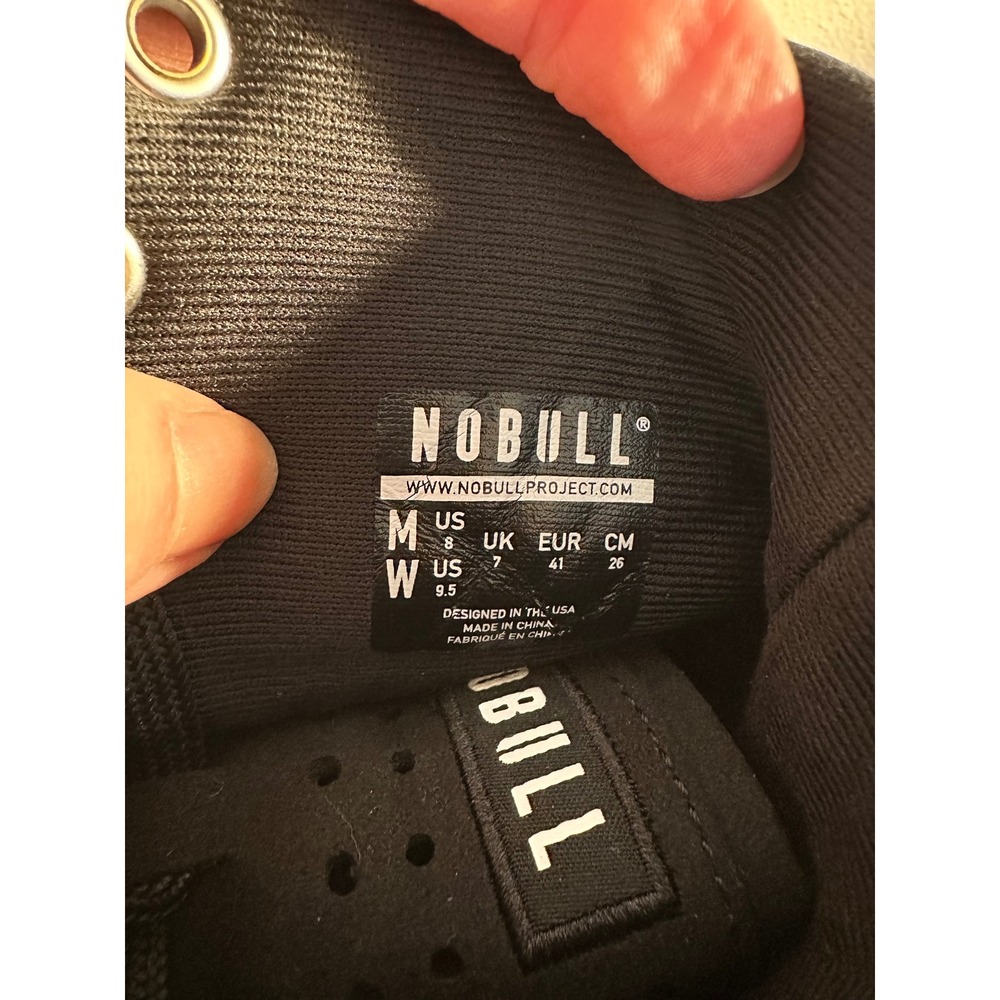 NOBULL Outwork High Top Training Shoe Women's Size  9.5 Black Floral SuperFabric - Picture 3 of 10